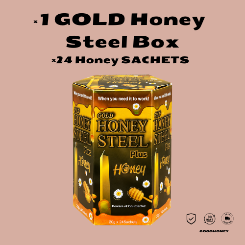 Gold Hard Steel - Premium Honey Sachets (24 Sachets)