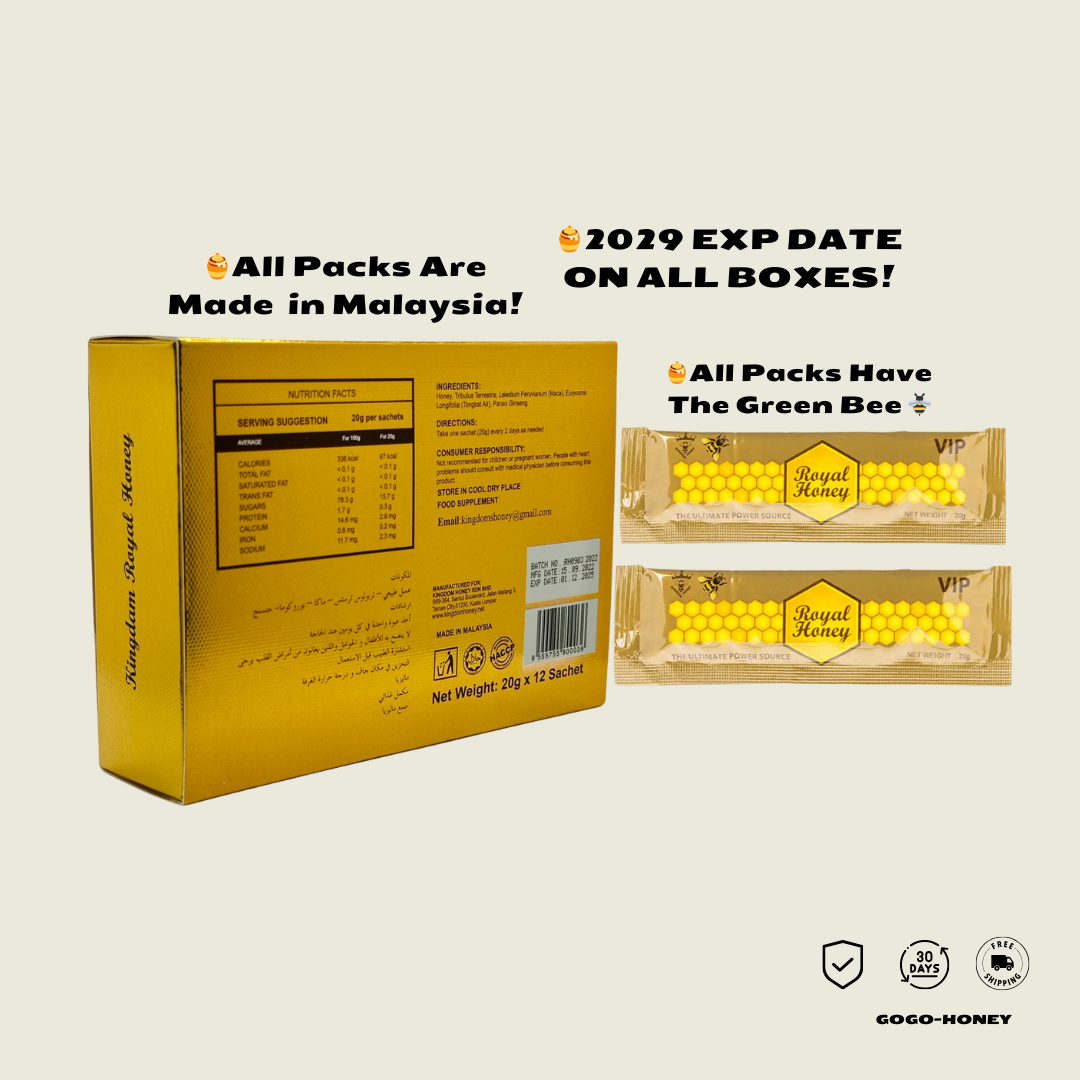 Honey - (12 Sachets - EACH BOX) Honey For Him