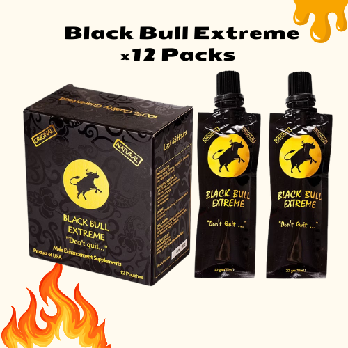 Black Bull Honey - (12 Sachets - 20 Gram) Honey For Him